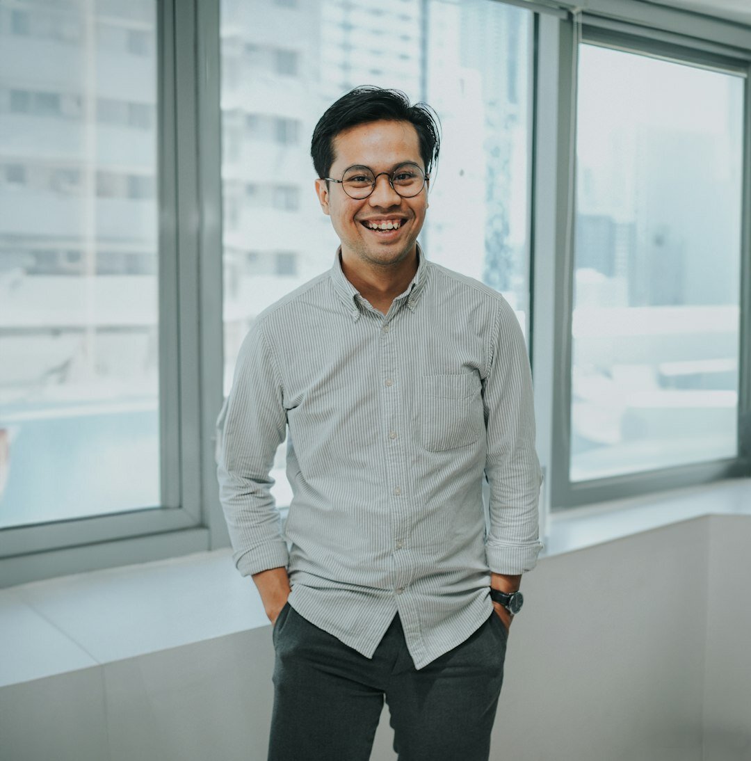 Professional man data scientist analyst headshot