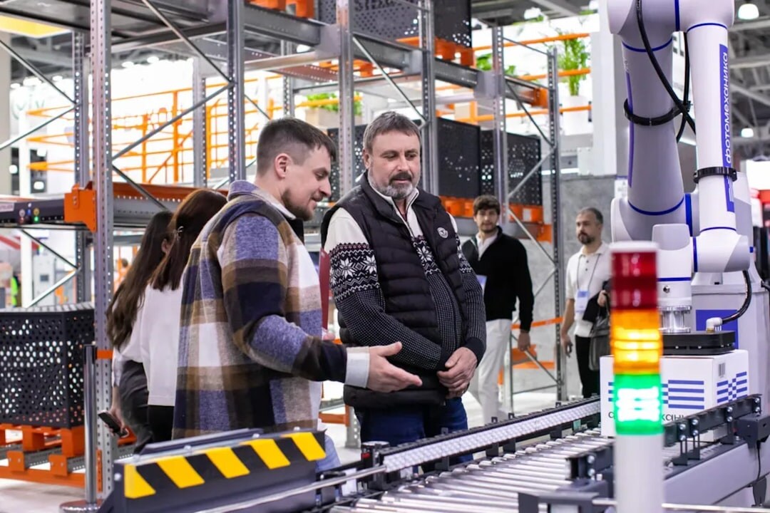 Advanced industrial robot arm in modern manufacturing facility
